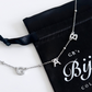 Bold charm initial necklace