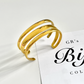 Triple cuff bangle