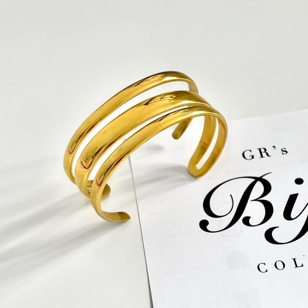 Triple cuff bangle