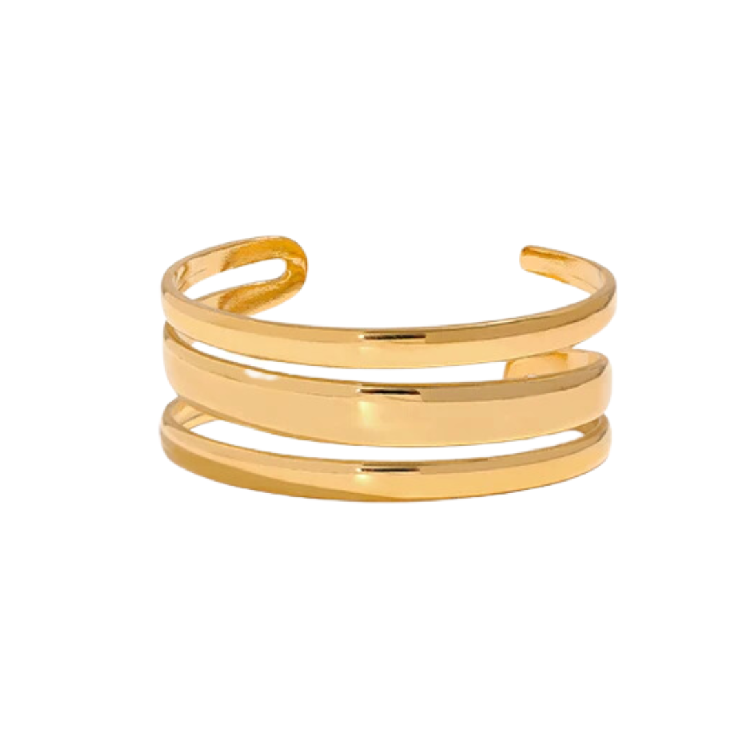 Triple cuff bangle