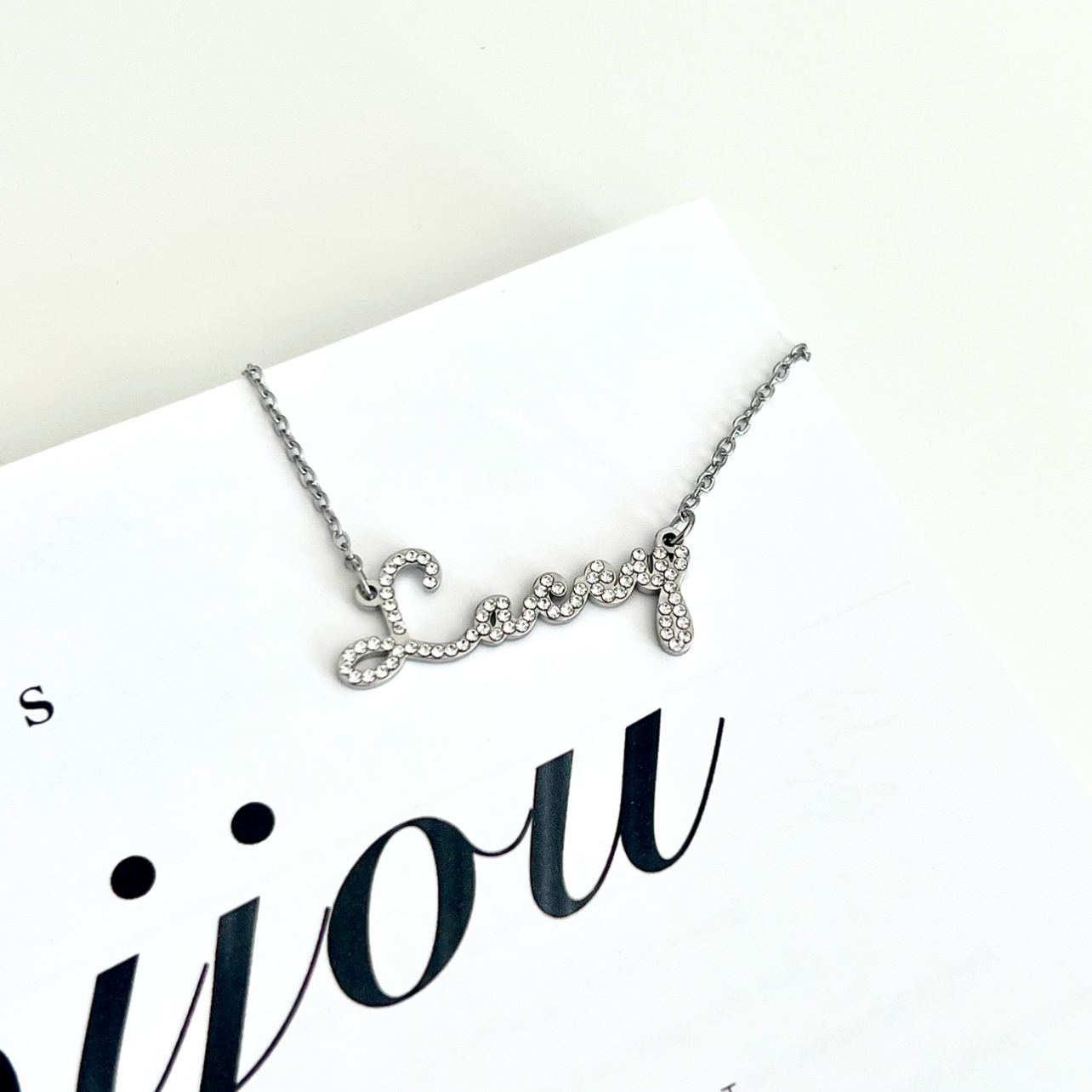 Crystal Name Necklace